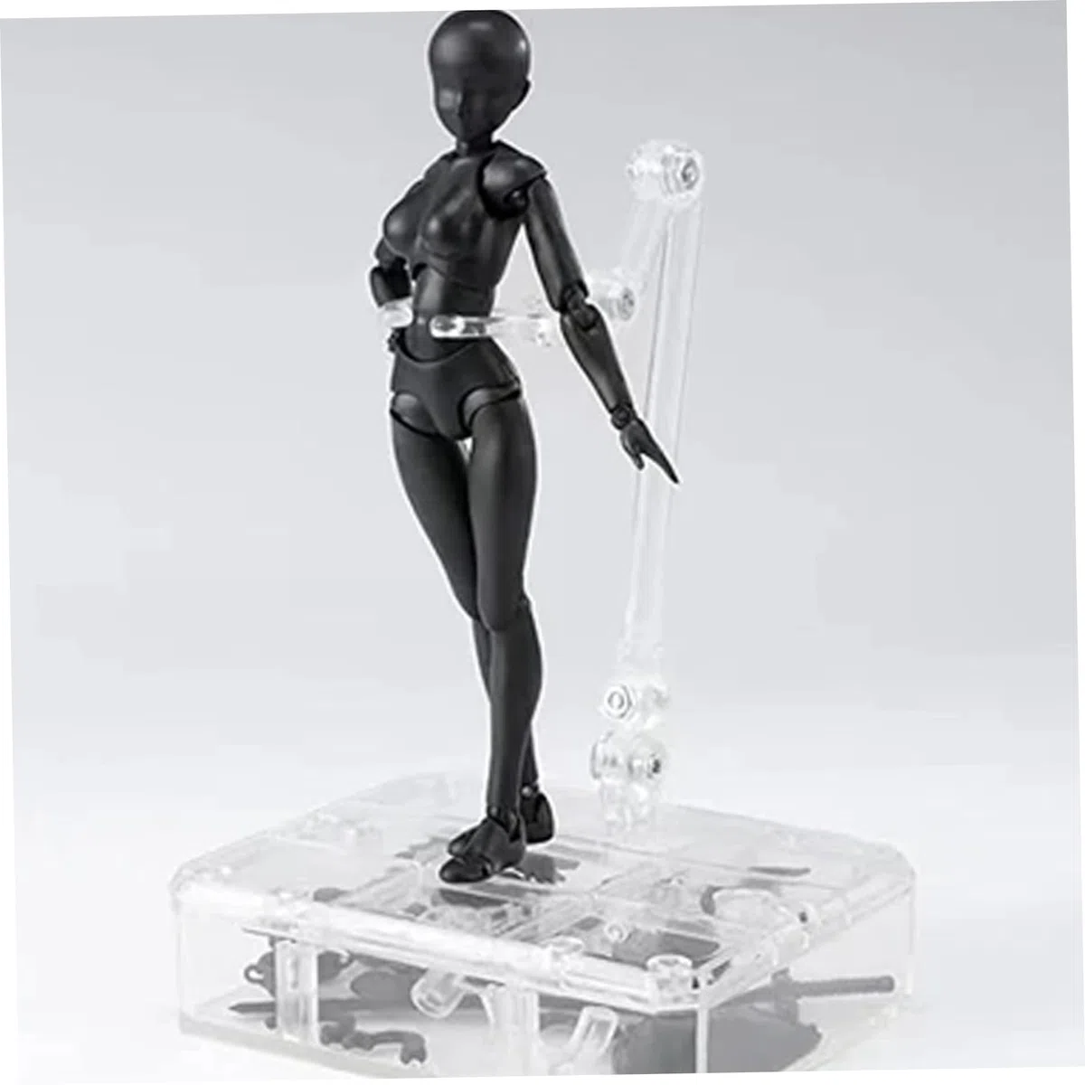 Zeichenschaufensterpuppe, Zeichenschaufensterpuppe, simulierte bewegliche Puppe, PVC, DIY, bewegliche Figur, Modell, Modell zum Skizzieren, Malen, Künstler, weiblich, Figur für den täglichen Gebrauch