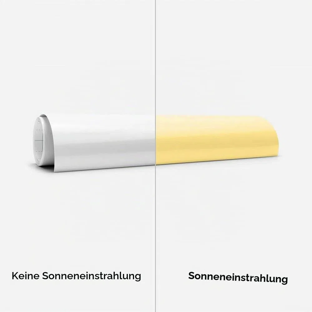 Cricut Iron-On mit UV-aktivierter Farbveränderung | Weiß <->Yelow | 30,5cm x 48cm (12" x 19") | Wärmeübertragungs-Vinylrolle (HTV) | Für alle Cricut-Schneidemaschinen