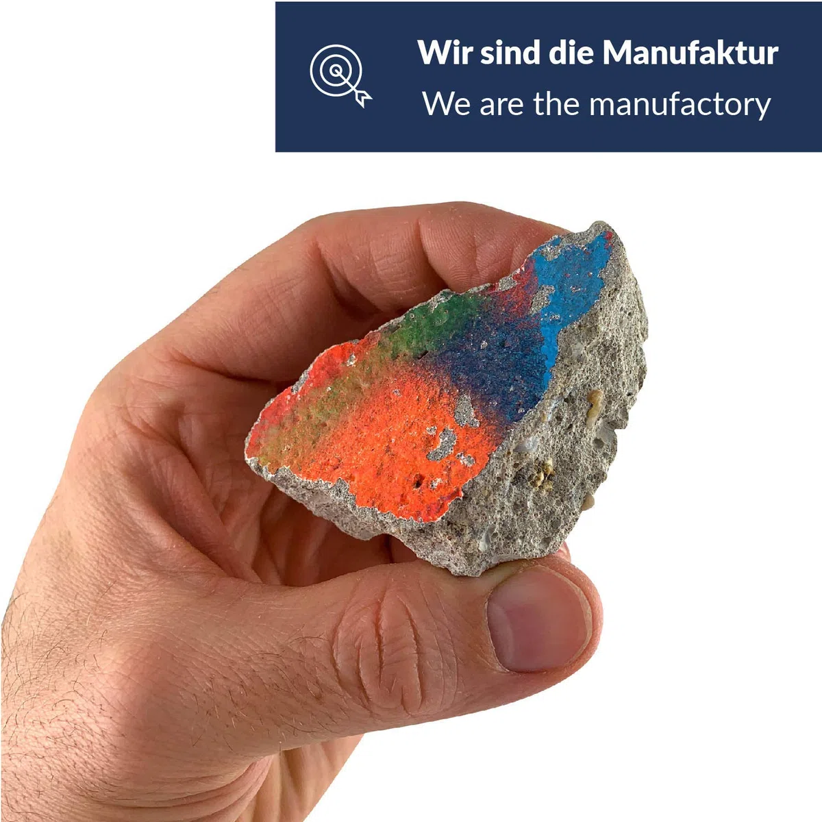 United1871 ORIGINAL Berliner Mauer-Stein | authentisches Stück mit Echtheitszertifikat | Handarbeit direkt aus Berliner Manufaktur