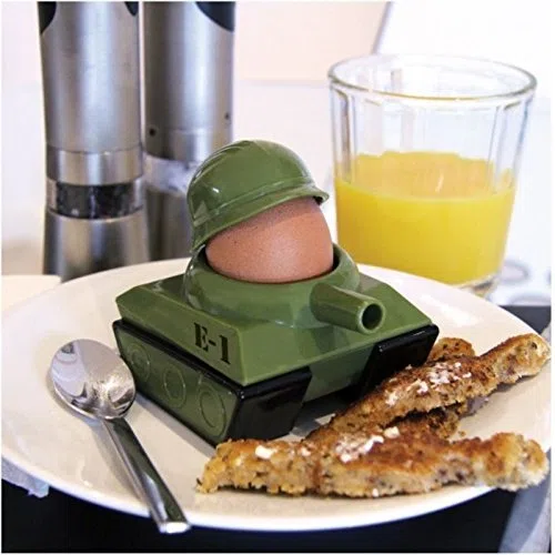 Paladone Eierbecher 2er Set Egg-Splode | Eierbecher & Toastschneider aus Kunststoff