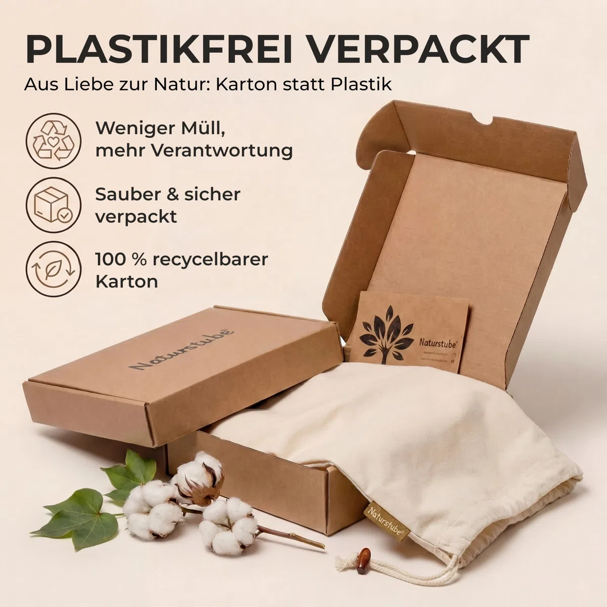 Wäschesack, 2er Set 50 x 70 cm - Strapazierfähige 45l Wäschebeutel Reise, 100% Baumwolle [Öko-Tex zertifiziert], Wäschesäcke, Stoffbeutel Groß, Laundry Bag, Schmutzwäschebeutel Reise
