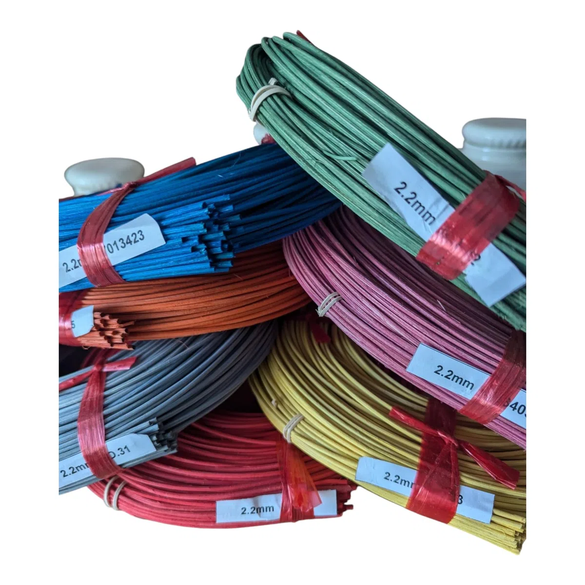 fitalia 2.2 mm Peddigrohr Farbe blau, 250 g gerollt,