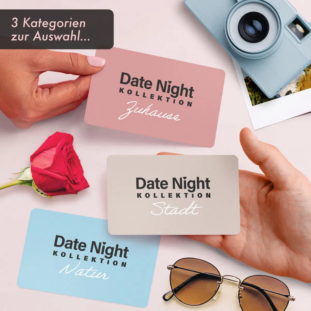Lulu & You 55 Rubbelkarten für Paare – Kreative Ideen für Date Nights – Romantisches Geschenk für Paare – Überraschende Date Night Cards als gemeinsame Zeit Geschenk