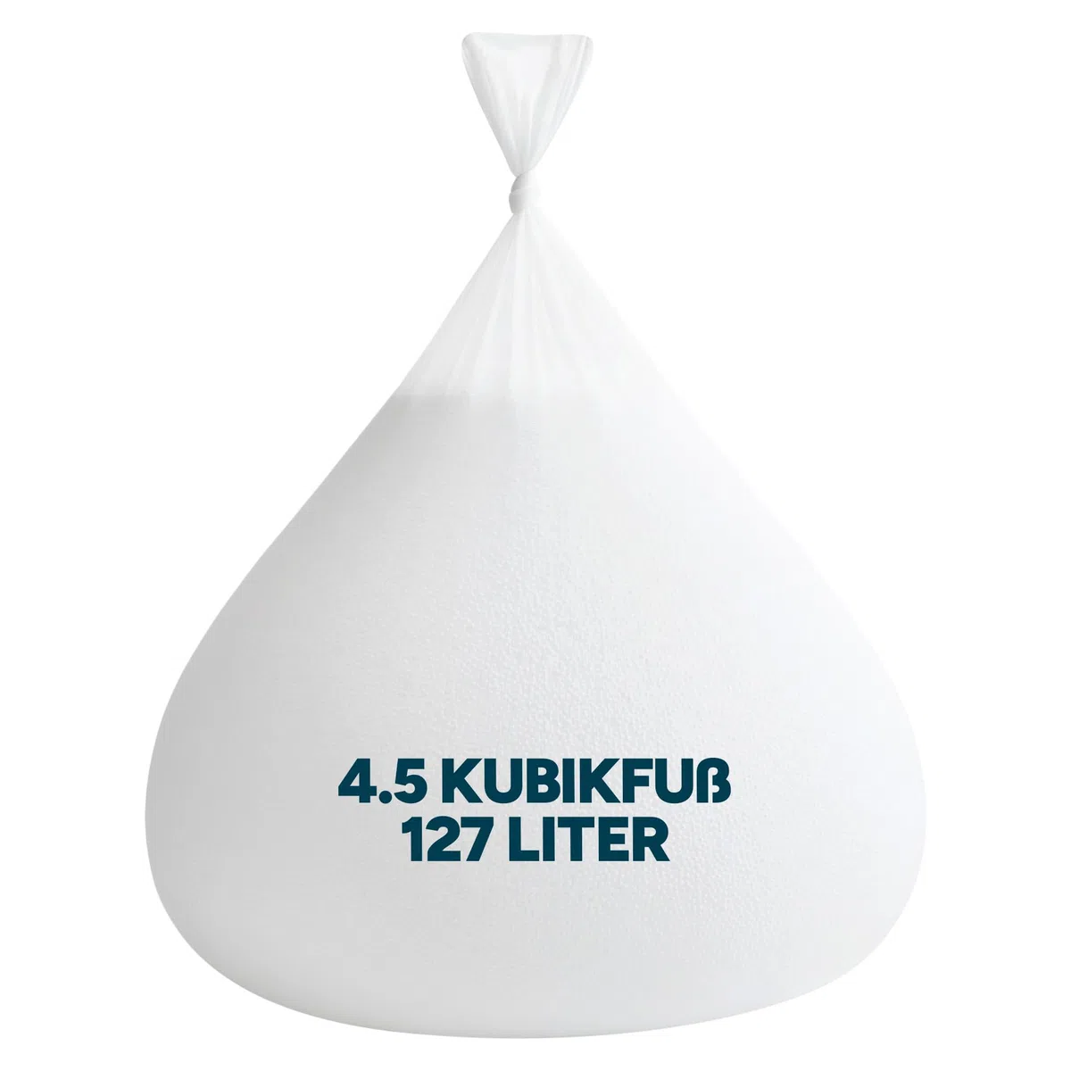 Icon sitzsack Füllung, 4.5 Kubikfuß, 127 Liter, Weiß, EPS Perlen von Sitzsäcken, Füllmaterial Sitzsack, Füllung für Sitzsäcke