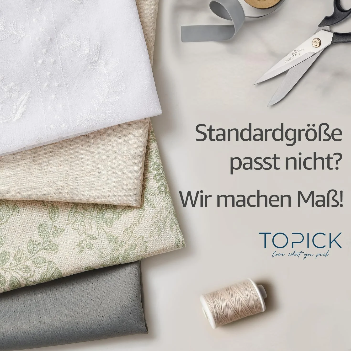 TOPICK Vorhänge Blickdicht Wohnzimmer Gardinen mit Kräuselband Verdunklungsvorhänge Blackout Curtains 175x140 cm 2er Set Vorhänge Schlafzimmer Gardinen für Schienensystem Übergardinen Hellgrau