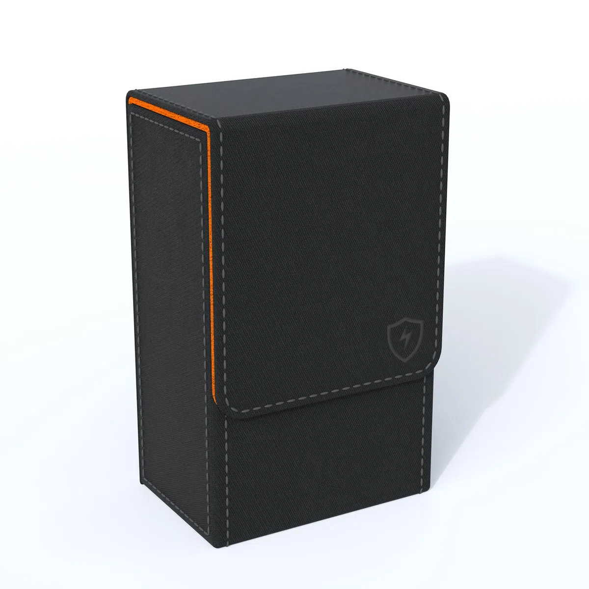 Schwarzer Tarotkartenhalter; faltbare Tarotkarten-Box mit Magnetdeckelverschluss; passend für Rider Waite Tarotkartendeck; Halter misst Standardgröße 137 x 86 x 57 mm (Orange)