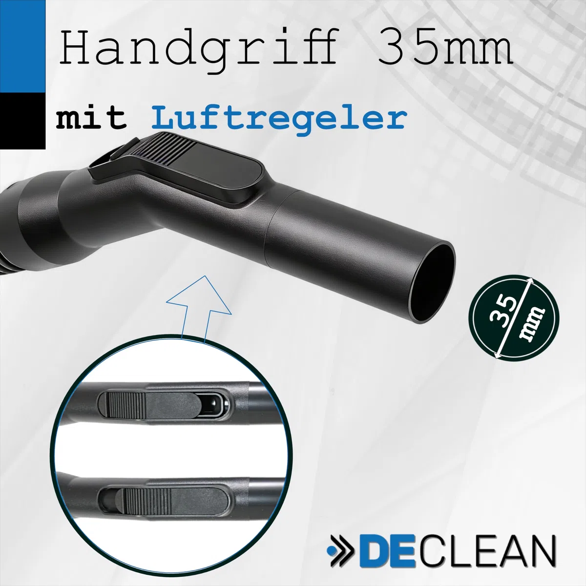 Saugschlauch 3 Meter Schlauch kompatibel mit Nilfisk, Wap, Alto, Kärcher NT | DeClean Staubsauger Ersatzschlauch passend für Makita Stihl, Bosch, Hitachi, Einhell, TopCraft Aldi, Parkside Lidl, Würth
