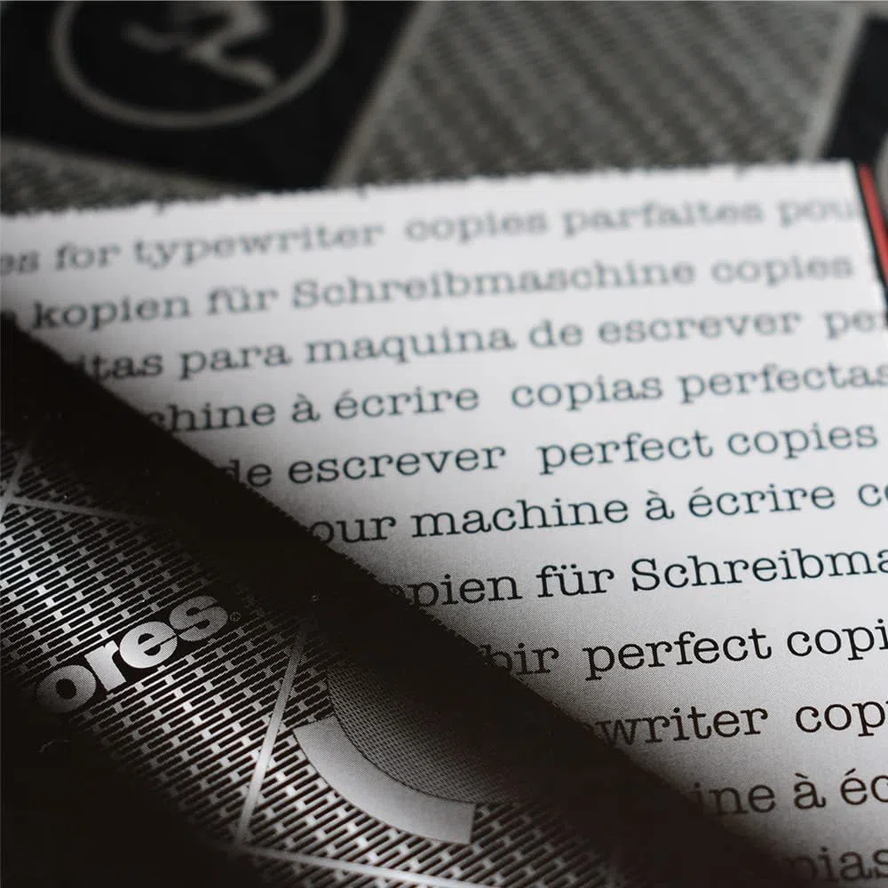 Kores KD78492 Kohlepapier Carbon A4 100 Blatt, schwarz