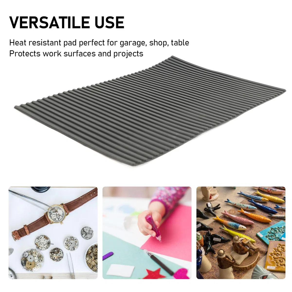 Bastelklebematte, Silikon-Werkbankmatte, Hitzebeständige Matte für Bastelprojekte, Uhrenreparaturtisch, Geschäft, Esstisch, Kunstprojekte