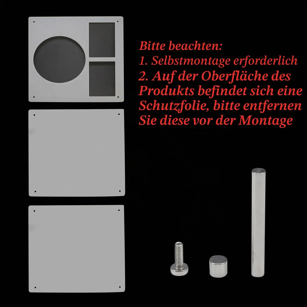 22 cm großer transparenter Acryl-Kpop-CD-Fotokarten-Display-Rahmen, Musik-Disc-Ständer, Fotoalbum, Präsentationsständer (1 CD + 2 Karten)
