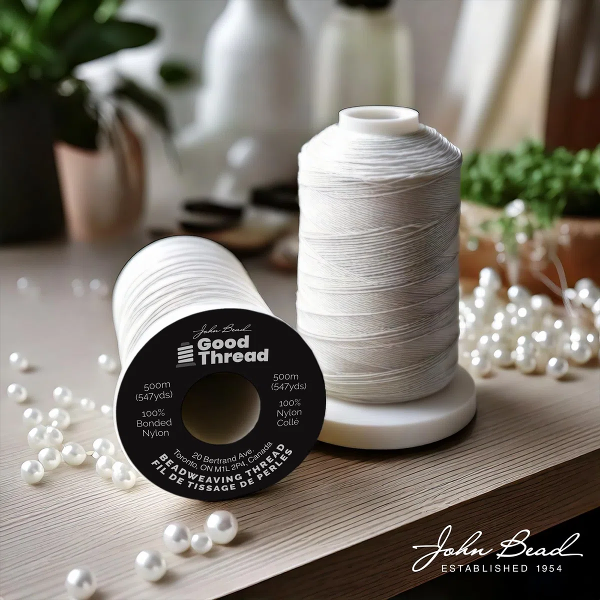 John Bead Good Thread 500m Spool-Black