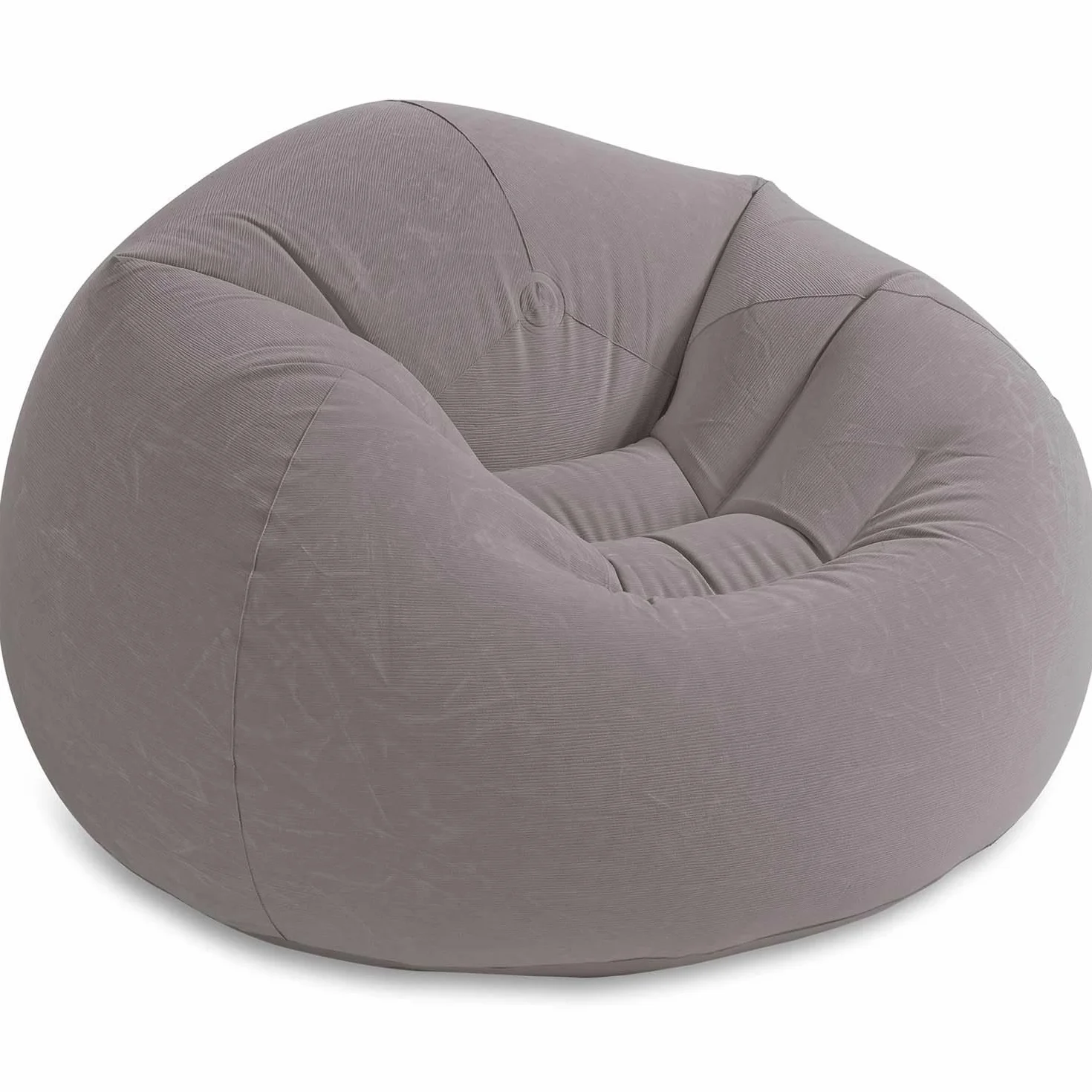 Intex 68579NP – Aufblasbarer Sitzsack, Vinyl, Grau, 114 x 114 x 71 cm
