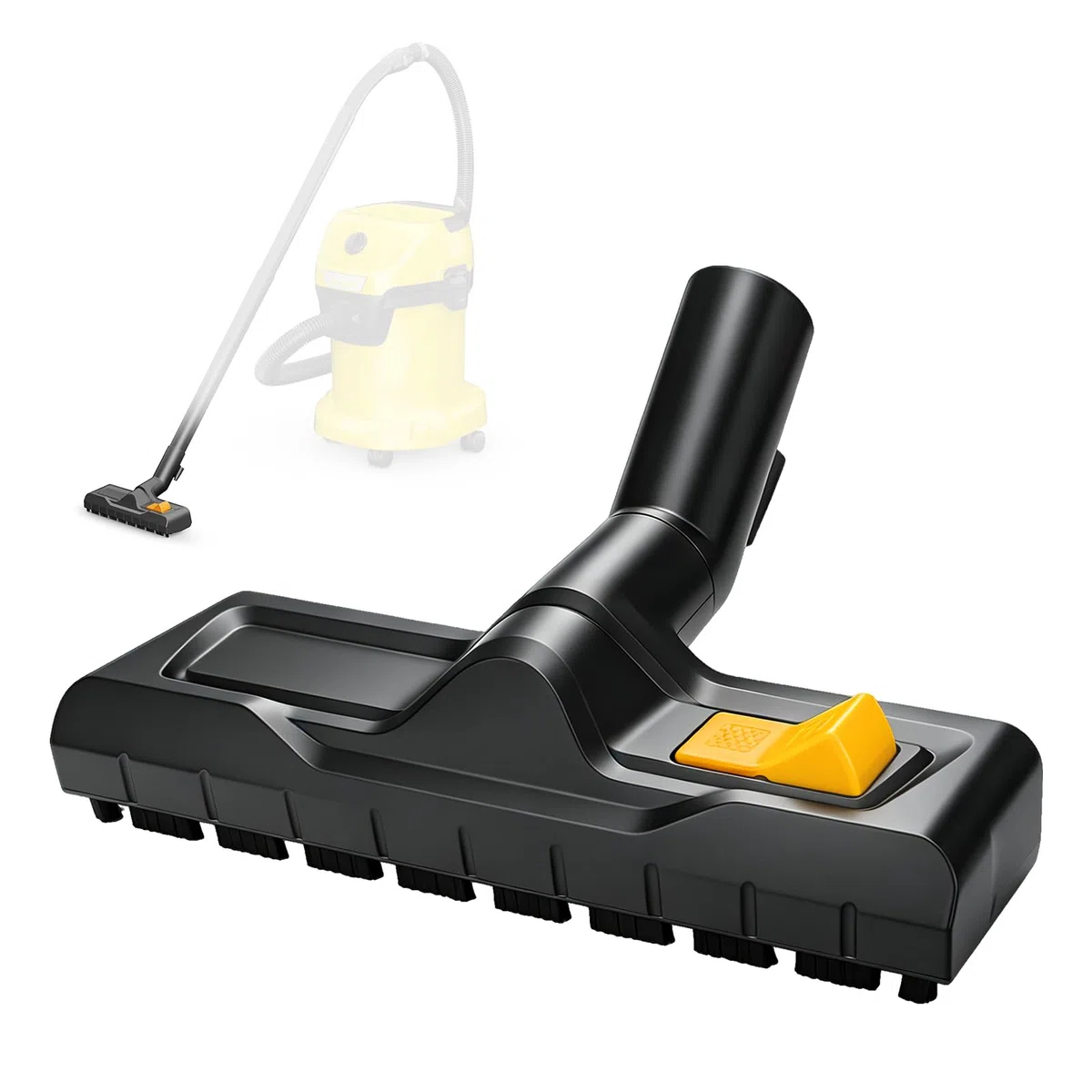 Bodendüse für Kärcher WD3, WD4, WD5, WD6, 35mm Trockensaugdüse Ersatz für Kärcher, Staubsauger Bodendüse Ersatzteile, Staubsauger Zubehör, Dampfreiniger Aufsätze für Hartboden & Teppich (Orange)