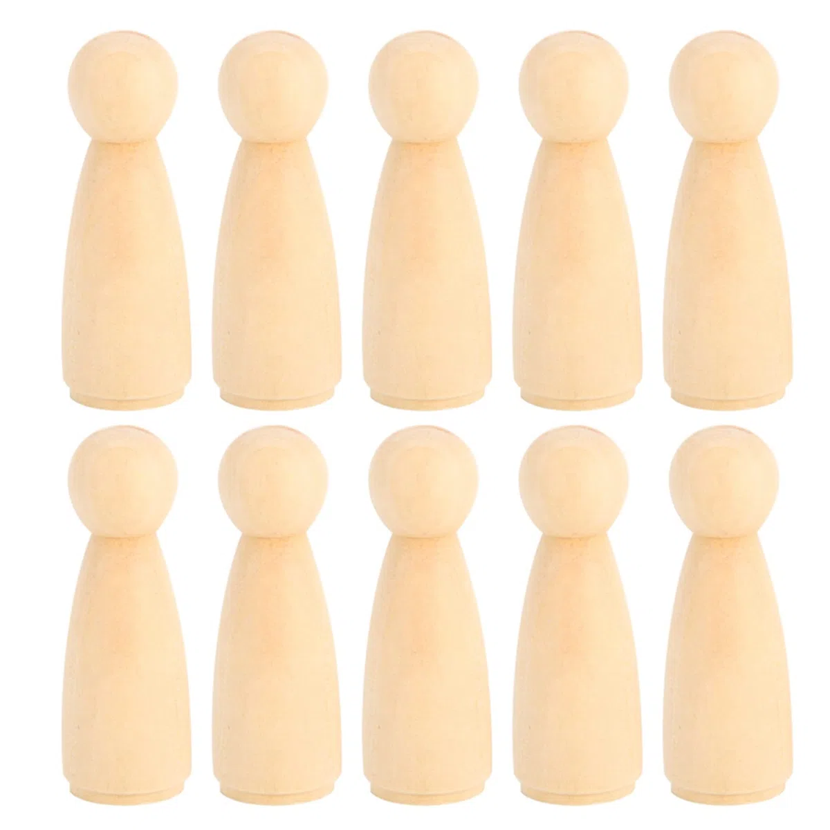 10 stücke 75mm Unvollendete Menschen Formen Holz Menschen Körper Engel Puppen Für DIY Malerei Figur Handwerk, Weiblich, Holz Peg Puppe Körper Malerei Puppe DIY Reparatur Werkzeuge & Kits Zubehör