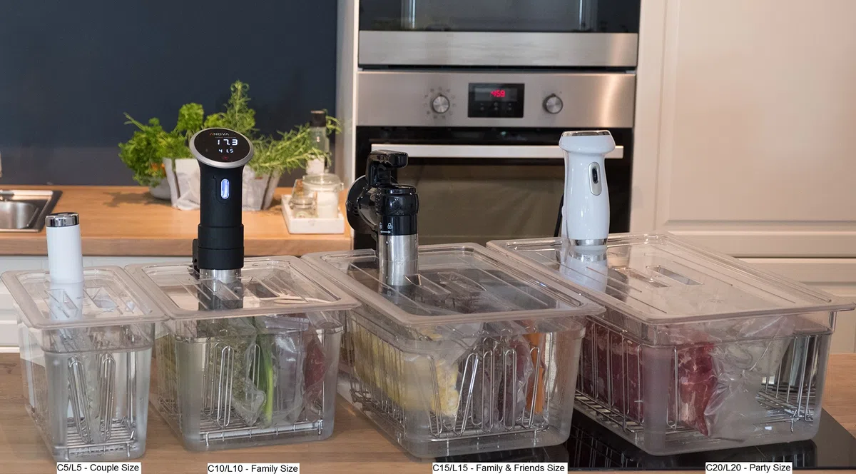 LIPAVI L5 Sous-Vide Gestell | Professionelles Sous-Vide Gestell | 316L Rostfreier Edelstahl| Verstellbar, klappbar aus Edelstahl
