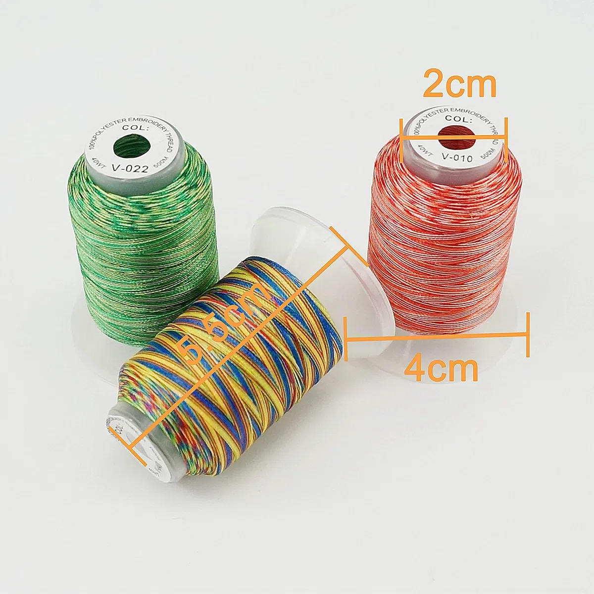 New brothread 12 Multi Farben Polyester Maschinen Stickgarn 500M (550Y) für Brother/Janome/Singer/Babylock/Kenmore/Bernina/Husqvaran Stickereimaschine-Sortiment 2