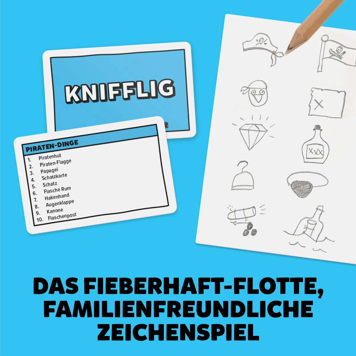 Gamely Sechs-Sekunden-Kritzelei 2: Das fieberhaft-Flotte, fetzige Zeichenspiel | EIN familienfreundliches Partyspiel für Kinder, Teenager und Erwachsene