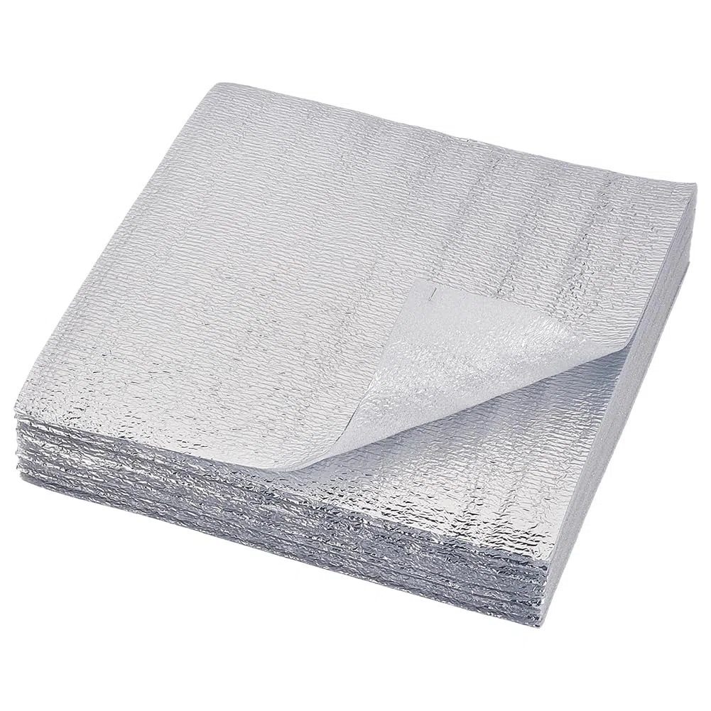 BENECREAT 50 Packung hitzebeständiges Vlies, 2mm quadratisches Isoliervlies EPE Schaumstoff für DIY Küche Nähen, Topflappen, Ofenhandschuhe, Untersetzer, 28.4x28.2cm