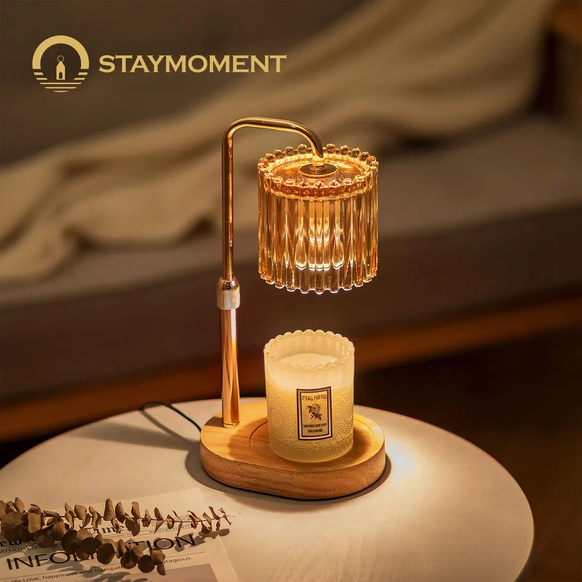 Candle Warmer Kerzenwärmer Lampe: Candle Warmer Lamp Kerzenwärmer Duftlampe Deko Wohnzimmer Elektrisch Wärmelampe für Duftkerze Geschenke für Frauen Beste Freundin Mama Kerzen Lampe