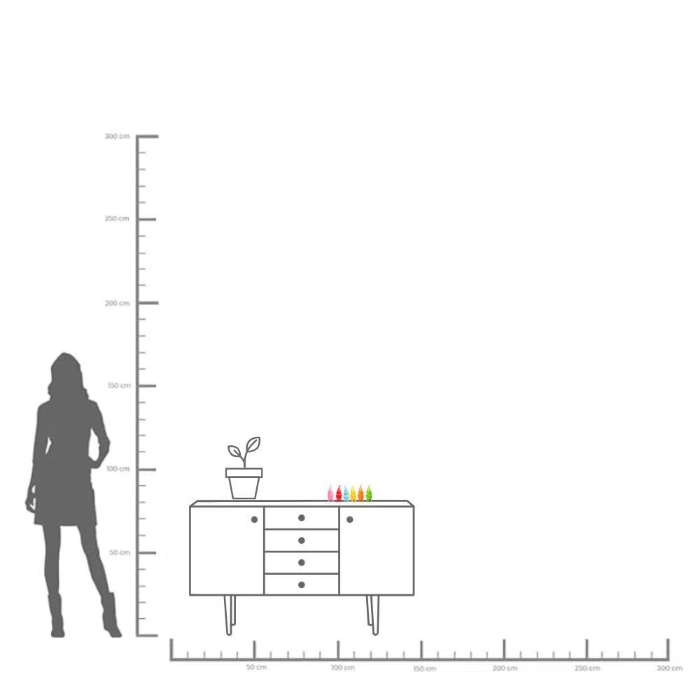 Kare Design Deko Figur Zwerg (6/TLG.), Mehrfarbig, Deko Objekt, Wohnaccessoires, Zwergen Motiv, 11x4x4 cm (H/B/T)