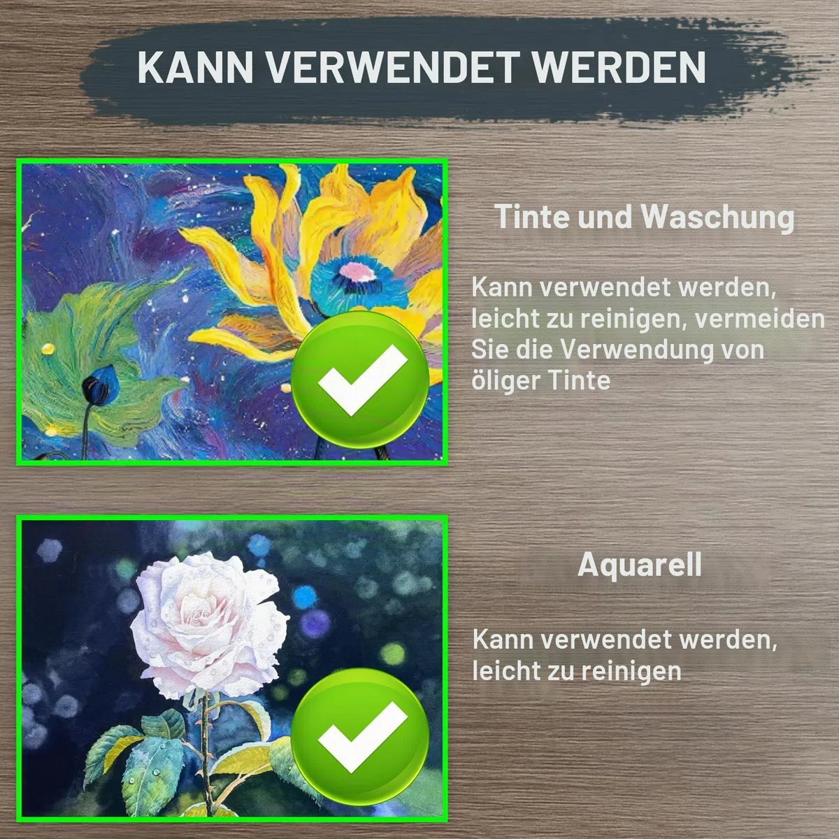 5*7 und 8*10 Zoll Gel-Druckplatte, wasserdichte und waschbare Gelplatten zum Drucken mit Presse Gummi,, geeignet für die Herstellung von Karten, Kunst und Handwerk, Tagebuch, Heimdekoration