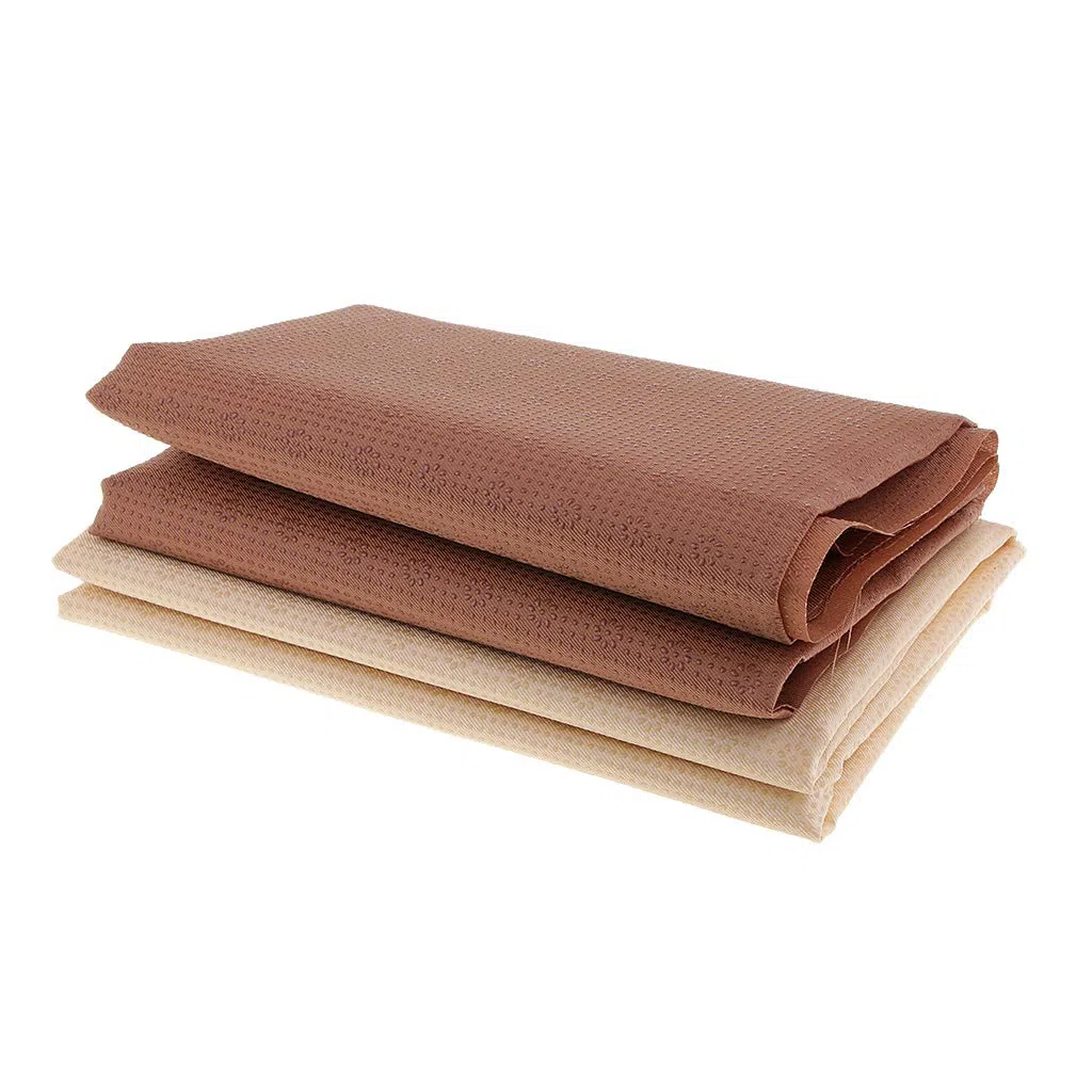 P Prettyia Gumminoppenstoff Rutschfester Stoff, 1x1,5m Anti-Rutsch Gewebe Anti-Slip Rutschfester Stoffe - Beige