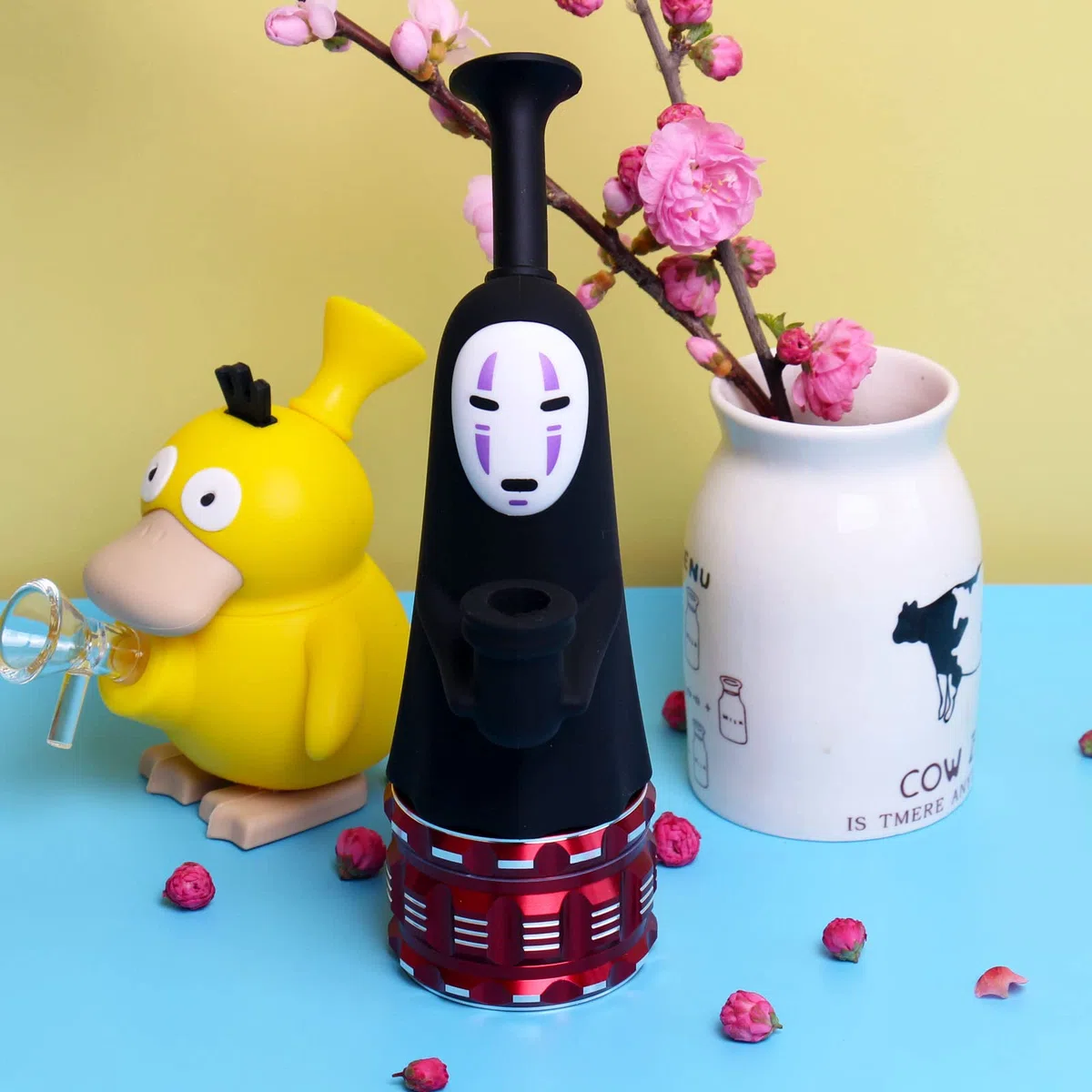 Silikon-Mini-Bong-Wasserbong aus Kunststoff, mit Räucherbong-Perkolator, 14,5 mm Silikon-Wasserpfeife, Bong-Schale, 16 cm Wasserbong mit weichen, sicheren, abnehmbaren Wasserpfeifen, gesichtslosen