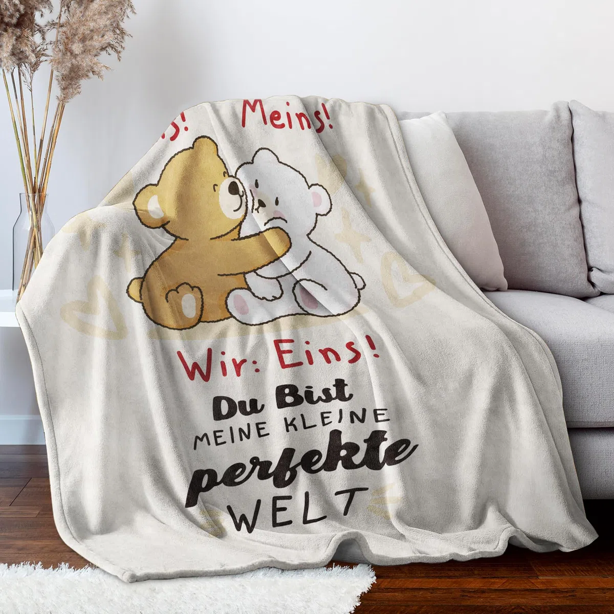 Geschenk für Sie ihn, Geschenk für Paar- Kuscheldecke, Ich Liebe Dich Geschenke, Hochzeitstag Geschenk für Frauen Ehefrau, Valentinstagsgeschenk für Ihn Sie