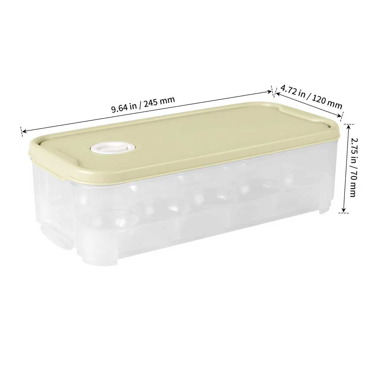 4 Stück Eier Aufbewahrung Kühlschrank, Eierbox aus Kunststoff für 10 Eier, Eierbehälter mit Deckel, Eierschachtel Transportbox für Küche, Blau, Grün