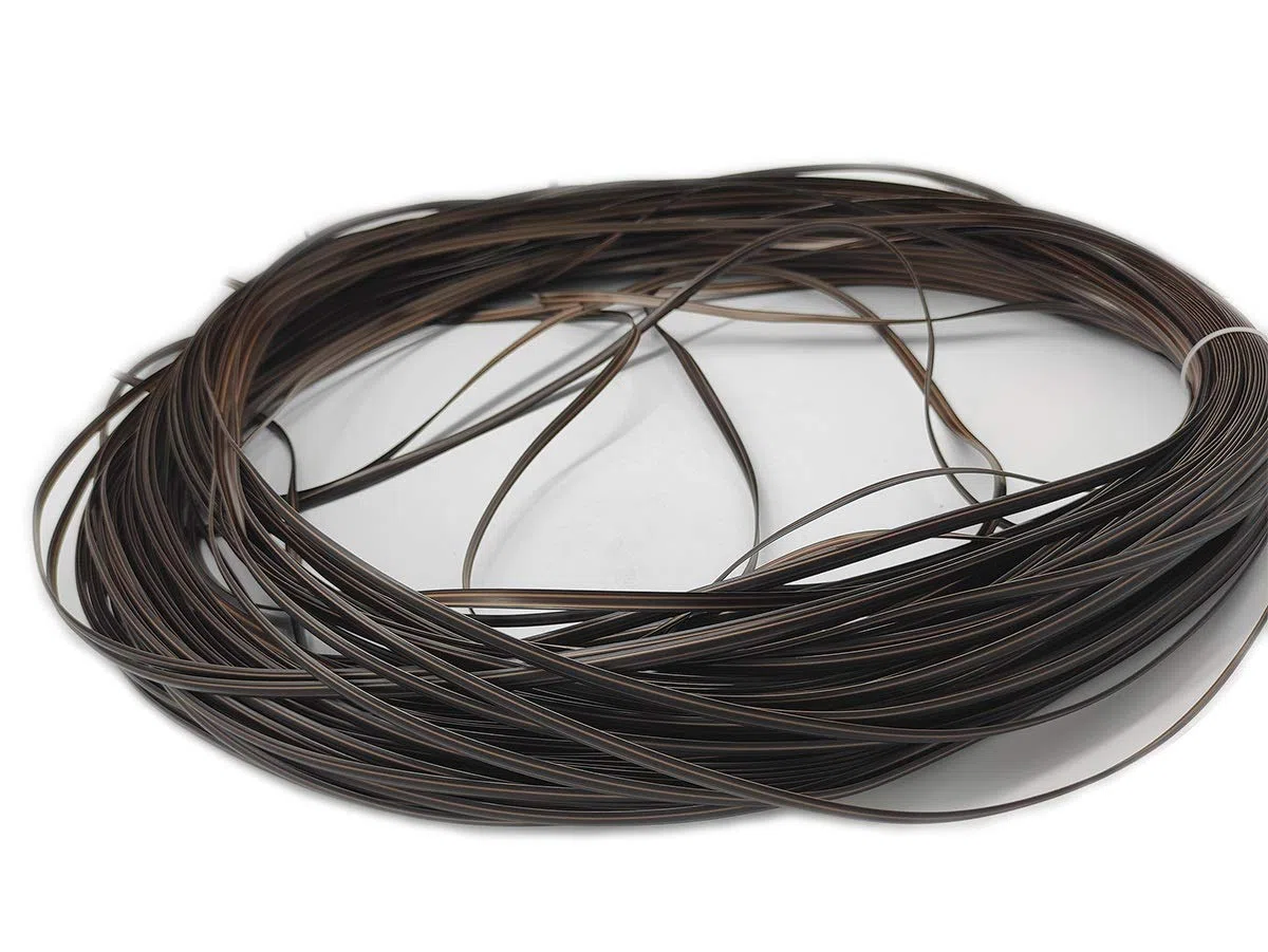 RNY Rattan-Korb, Polyethylen-Kunststoff, Rattan-Geflecht für Reparatur, Rattanstuhl, Tischkorb, Kaffeebraun, Breite 6 mm, 91,4 m