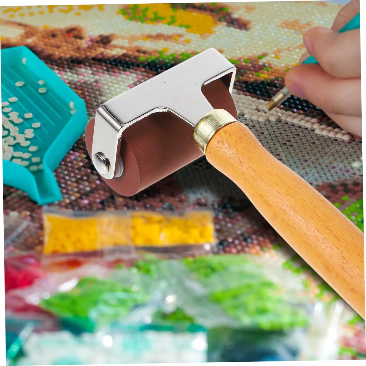 Tofficu Gummiwalze 5cm Druckwalzenwerkzeug für Kunsthandwerk Farbrolle Bastelwerkzeugrolle Vielseitig Glatt für Druckgrafik Scrapbooking
