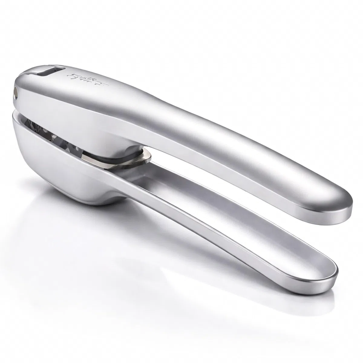Zyliss Knoblauchpresse Susi 4, praktische Presse für große Knoblauchzehen auch mit Schale, Alu/Edelstahl, Antihaftbeschichtet, leicht zu reinigen, ergonomische Griffe, premium Küchenhelfer