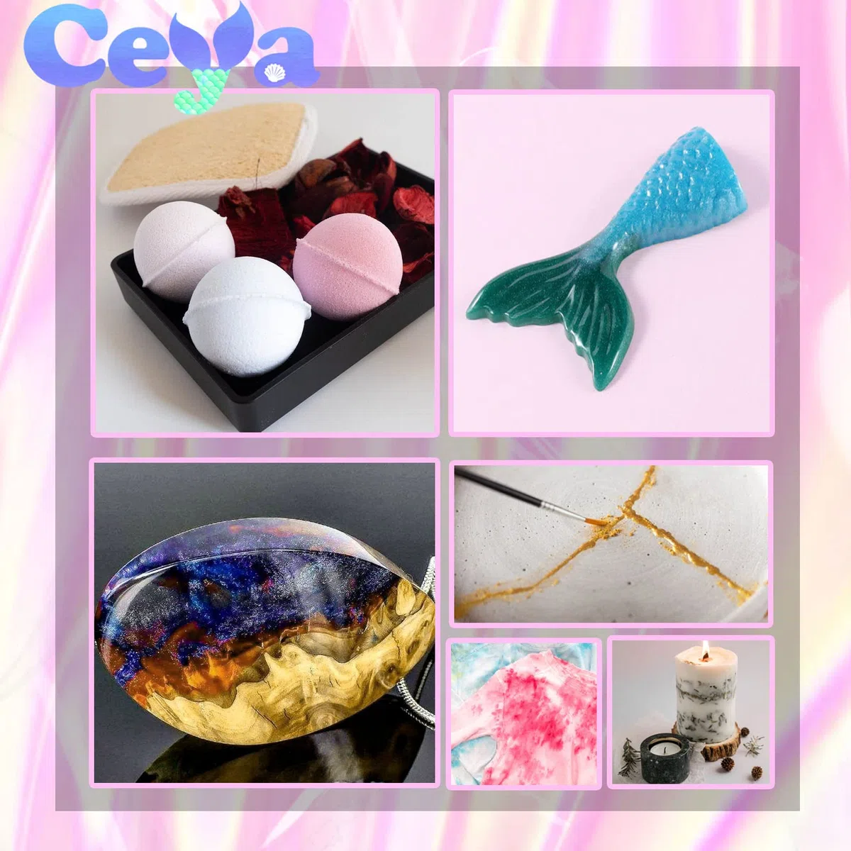 Ceya Glimmerpulver, 150 g Grauer Perlglanz-Effekt, Farbstoff-Pigmentpulver für Epoxidharz, Becher, Schleim-Badekugel, Seifenfarbe, Schleim, Kerzenherstellung, Harzhandwerk, Farbe, Schmuck, Nagellack