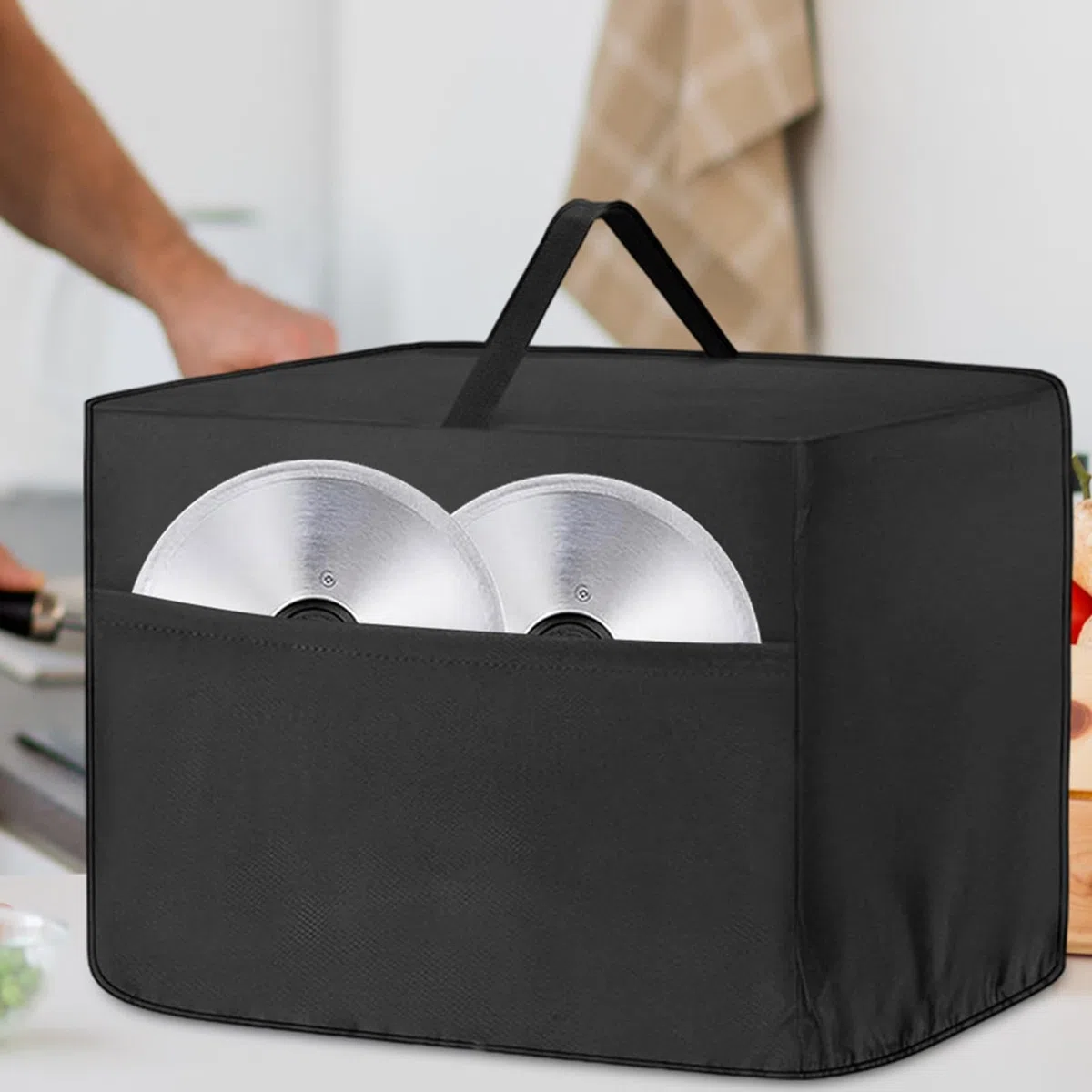 Allesschneider-Abdeckung, Küchenabdeckung für Allesschneider | Wasserdichte, staubdichte Geräteabdeckung für Fleischschneider - Spritzwassergeschützte kleine Organizer-Tasche, Küchenzubehör-Schutzhüll