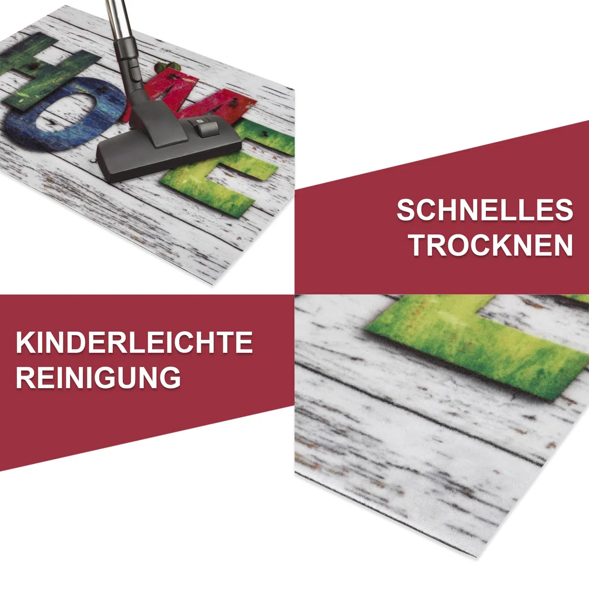 Fußmatte 40x60 cm – Schmutzfangmatte für Innen & Außen, rutschfest mit hoher Saugkraft – vielseitige Designs, ideal für Haustür, Eingangsbereich, Flur & Balkon