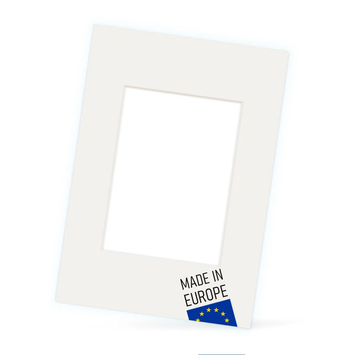 PHOTOLINI Passepartout 40x60 aussen für 30x45 innen, säurefrei 1,5 mm Passepartout Karton Creme-Weiß, alterungsbeständige Schrägschnitt - Passepartouts, Präsentation & Schutz von Bildern und Fotos