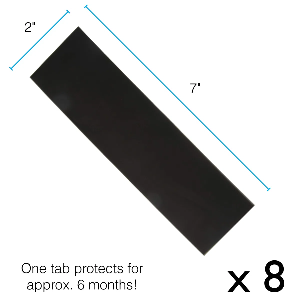 Shine Rite Streifen mit Anlaufschutz, 5,1 x 17,8 cm (8 Streifen)