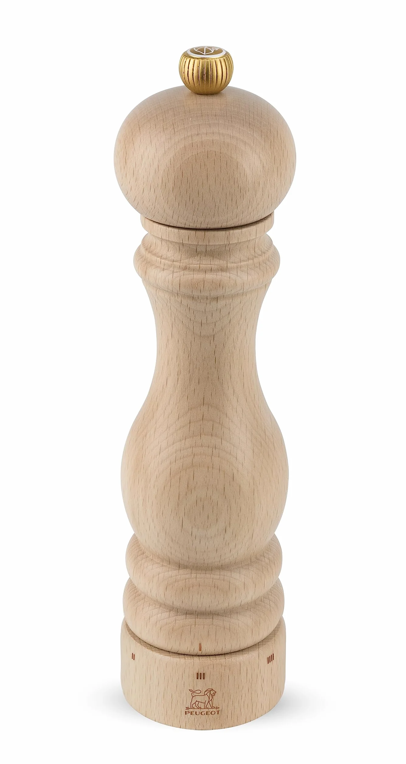 PEUGEOT - Salzmühle Paris u‘Select 22 cm - 6 voreingestellte Mahlgrade - Aus PEFC-zertifiziertem Holz - französisches Know-how - Natur
