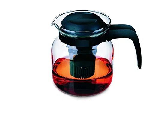 Simax 8593419327582 Matura Teekanne mit Tee-Einsatz aus Kunststoff, 1,5 l, Einheitsgröße, transparent