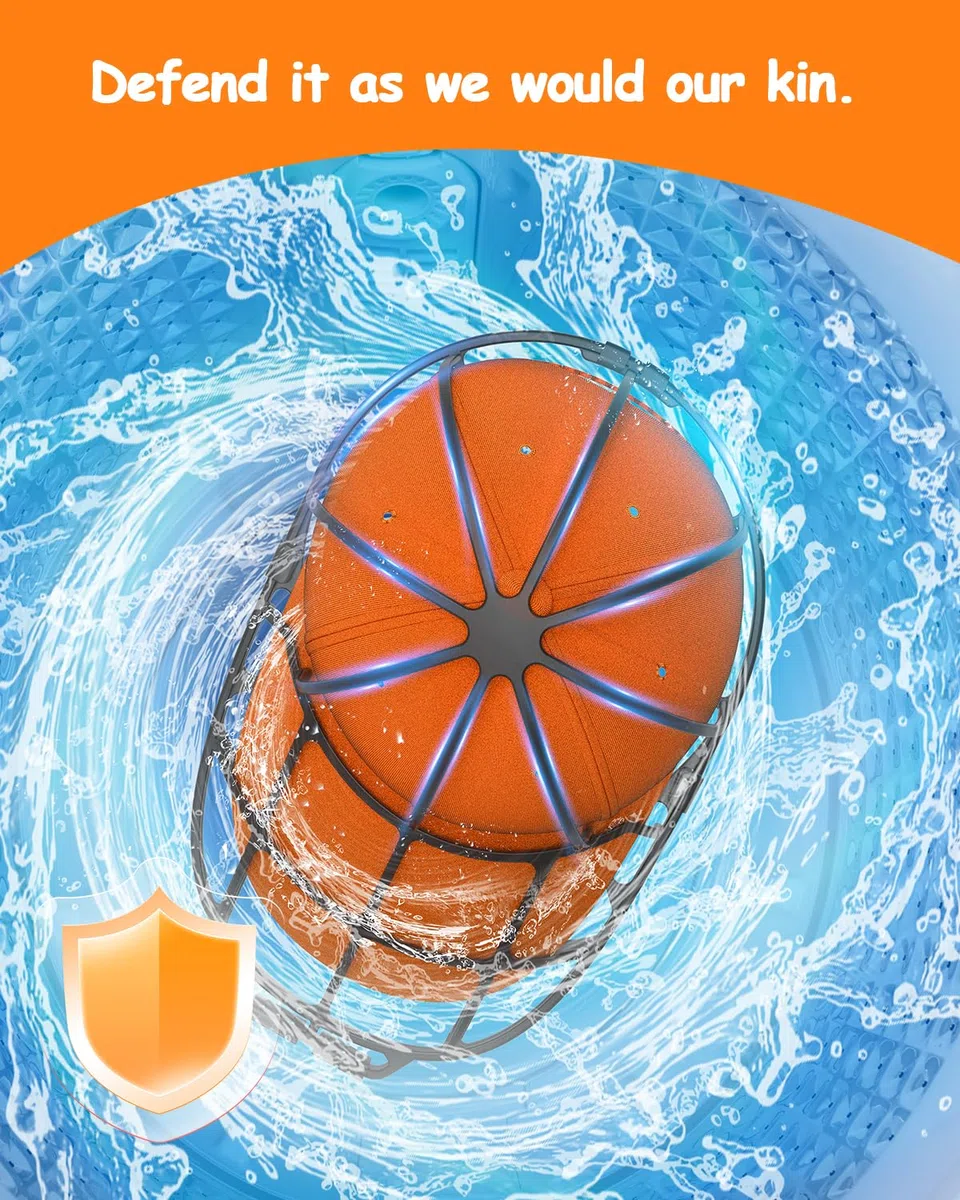 XQXA Cap Washer für Baseballmützen, gebogener Käfig-Reiniger, Shaper für Waschmaschine oder Geschirrspüler, Kunststoff, passend für Kinder und Erwachsene-2 Stück