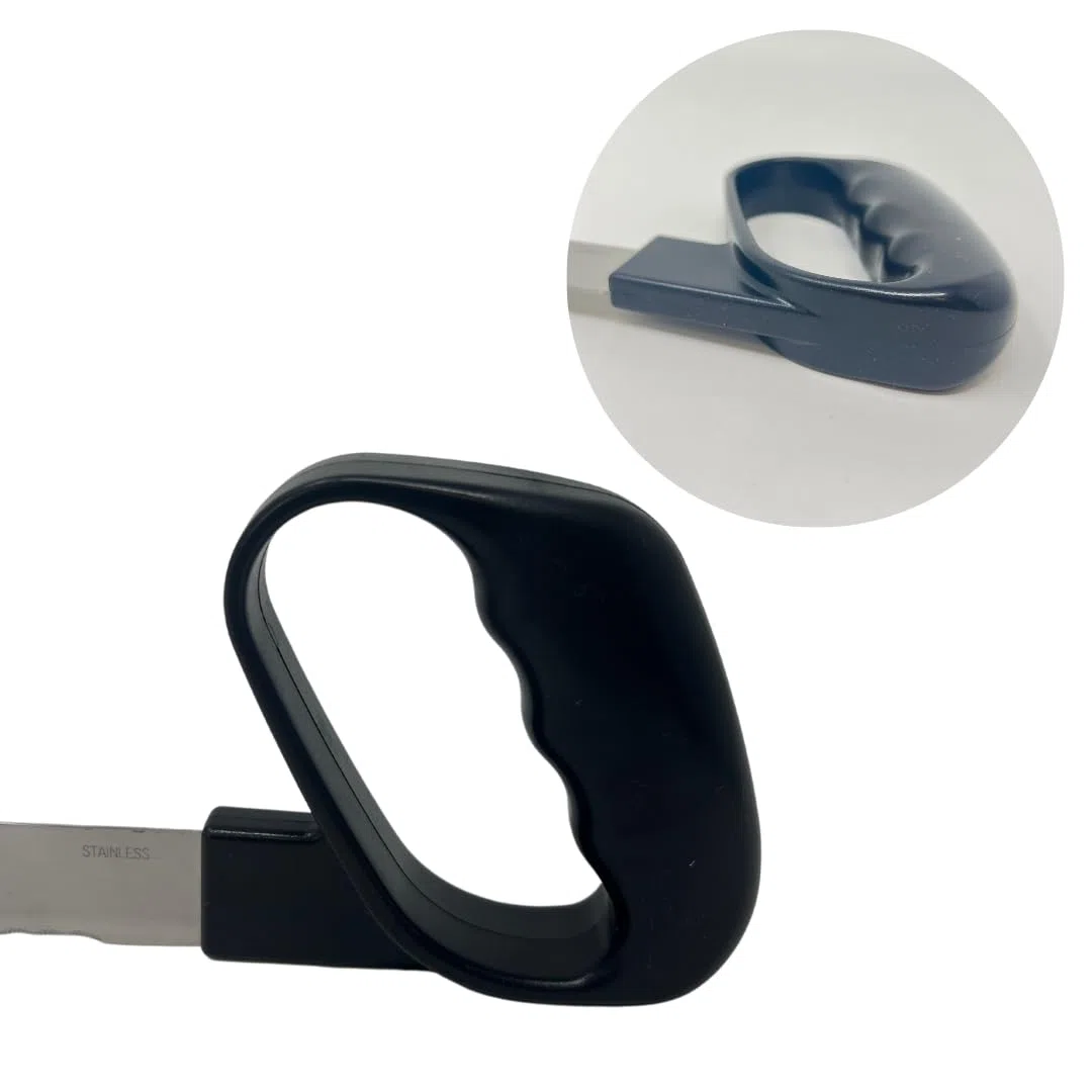 ATC Handels GmbH Ergonomische Messer REFLEX mit geschlossenem Griff und rostfreier Klinge - als Tranchiermesser oder Brotmesser Spülmaschinenfest bis 70°C (glatte Klinge)
