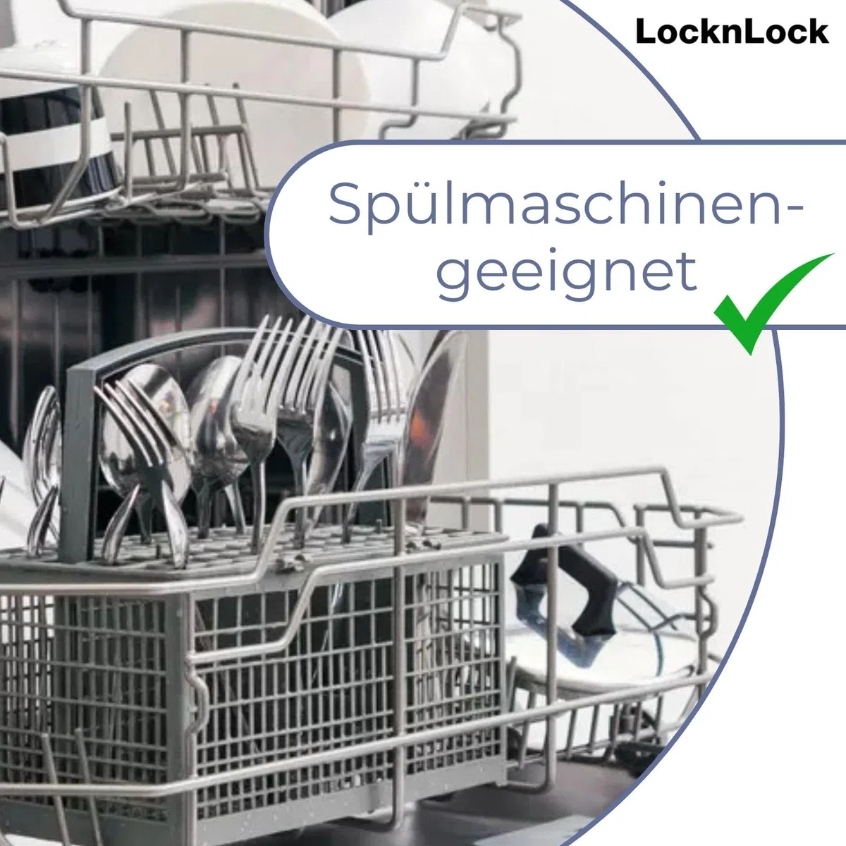 LocknLock PP Classic Vorratsdosen Set 5tlg., 180 ml, 410 ml, 750 ml, 1,2 L, 2 L, Vorratsdosen mit Deckel luftdicht & auslaufsicher, Gefrier-, Spülmaschinen- & Mikrowellengeeignete Meal Prep Boxen
