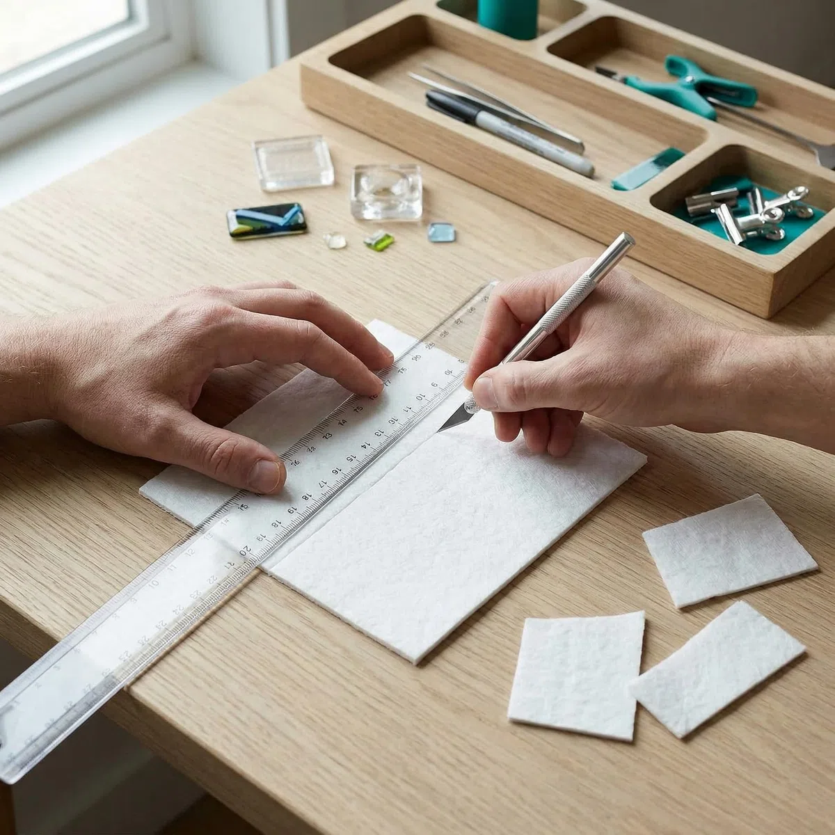 100 Blatt Mikrowellenofen-Papierregal, Papier, 11,9 cm, Keramikfaser-Papierisolierung, Keramikfaserdecke