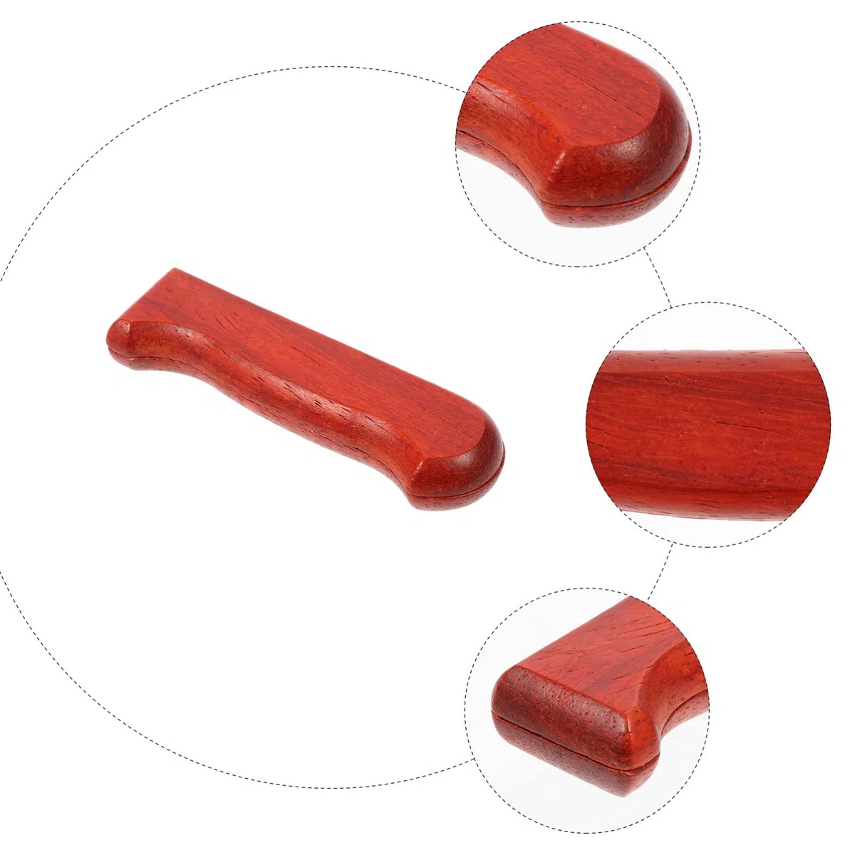 DOITOOL Cuttergriff Ersatzgriff Aus Holz Ergonomischer Messergriff Komfortabler Handgriff Für Küchenschneider Zubehör 4.41X1.30X0.79In Leicht Zu Installieren Und Langlebig