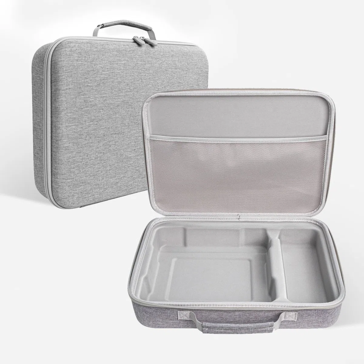 Eva-Aufbewahrungsbox, Tasche für Glasreinigungsroboter, für Ecovacs für WINBOT für Mini-Roboterreiniger-Zubehör, großes Fassungsvermögen, 35 x 25,5 x 8,5 cm (grau)
