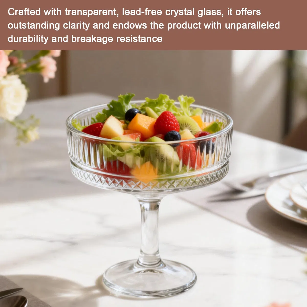 BAIFULAI 4er Set Champagner Gläser: 101-200ml Sektschalen, Martini Gläser aus Glas, Gerippte Champagner Schalen für Festliche Anlässe und Partyabende, Kristall Rotweingläser und Weißweingläser