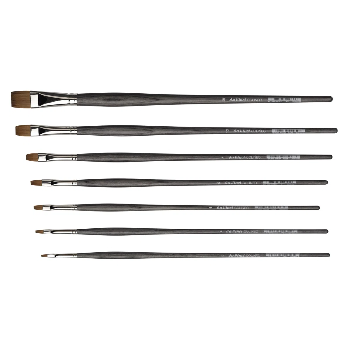 da Vinci, COLINEO Langstielig, Ölmalpinsel, Synthetikfasern, Künstlerpinsel, Ölmalerei, flüssige Acrylfarben, Made in Germany, Flach, Größe 6