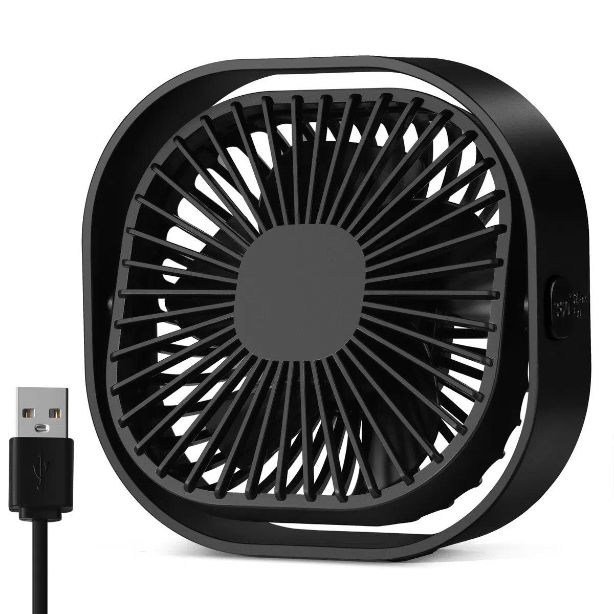 benpen Mini Ventilator USB Tischventilator Leise:Schreibtischventilator, Klein Aber Leistungsstark, Grow Klein Fan Mit 3 Stufe,USB Lüfter Pflanzen Schreibtisch Schlafzimmer Zuhause BüRo im Freien PC