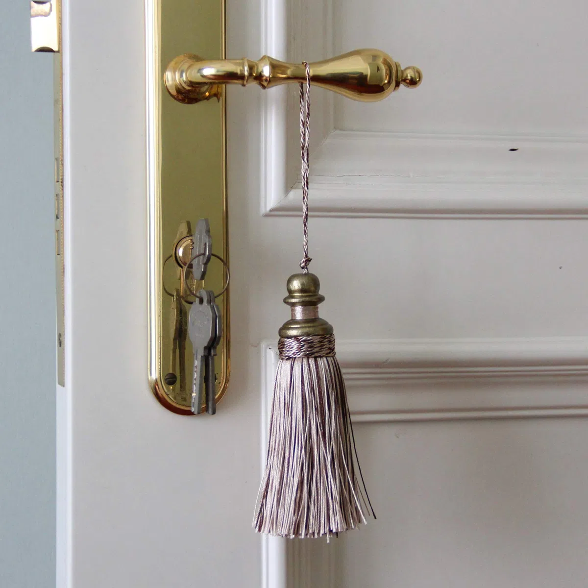 2 Stück Quasten Schlüssel Quaste mit Schlaufen, handgefertigte Quaste Handwerk, DIY-Zubehör für Heimdekoration