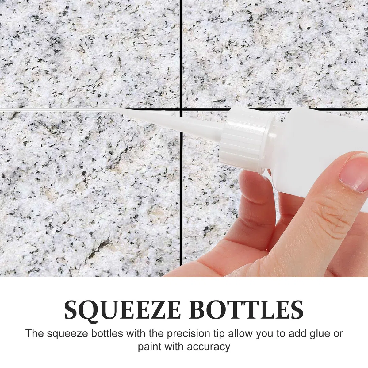 DOITOOL 20 Stücke Spritzflasche Kleine Quetschflaschen mit Kappe Nachfüllbare Condiment Squeeze Flasche Kunststoff Tropfflaschen für Kunst Handwerk BBQ Öl Ketchup Sauce 50ml